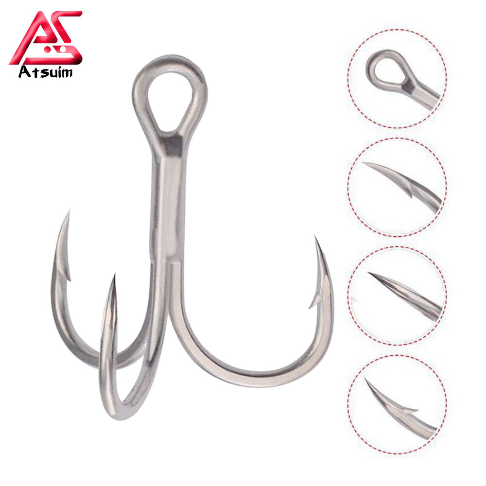 Fishing Hook Assortment - เช่น 100 ชิ้น Treble Hooks 4X