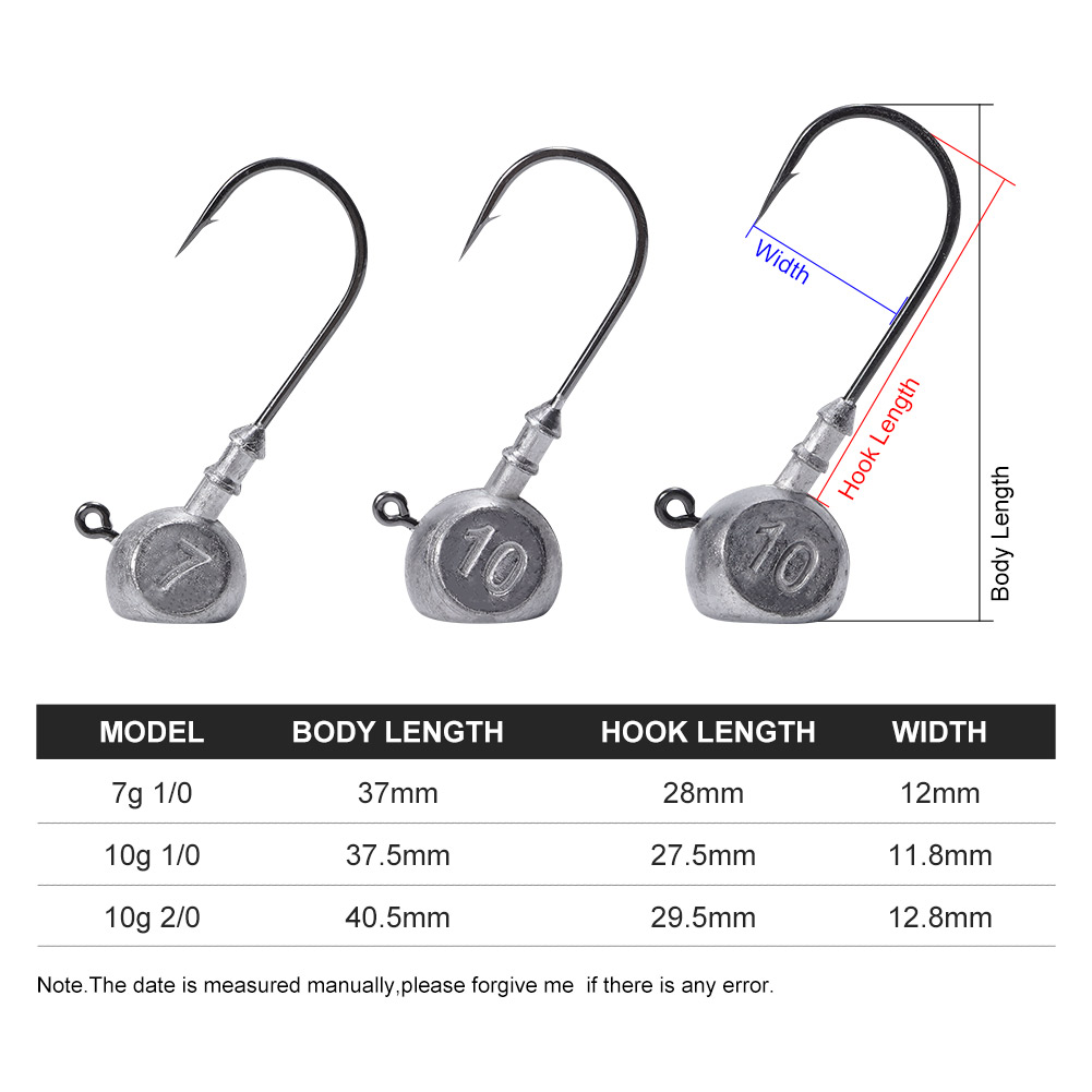 Noeby 2/0หัวเบ็ดตกปลาขนาด7กรัม - Fishing Hook Offset บทวิจารณ์และราคา