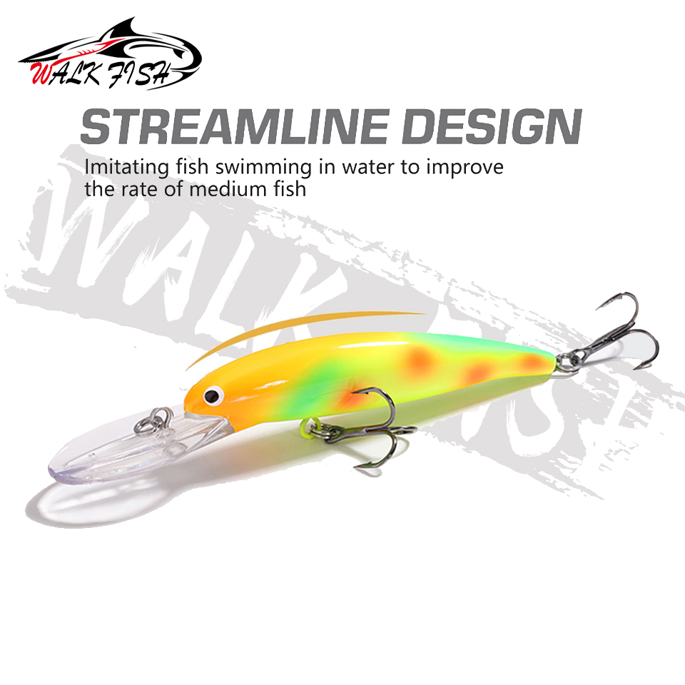 เดินปลา 12g 20g ลอย Big Minnow - Fishing Hook Size บทวิจารณ์และราคา