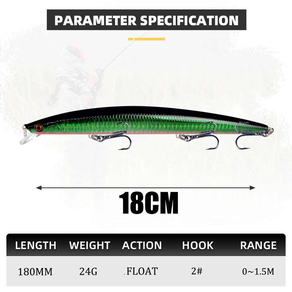 เหยื่อปลอมแบบลอยน้ำ 1 ชิ้น พร้ - Fishing Hook Treble บทวิจารณ์และราคา