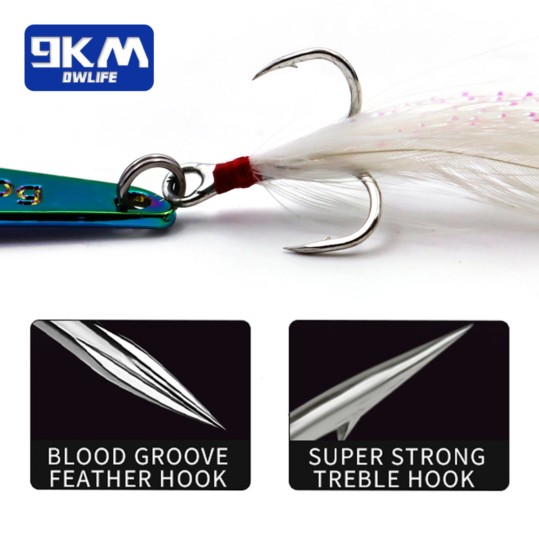 เหยื่อตกปลาโลหะ 9KM 1 ชิ้น แบบ - Fishing Hook Treble บทวิจารณ์และราคา